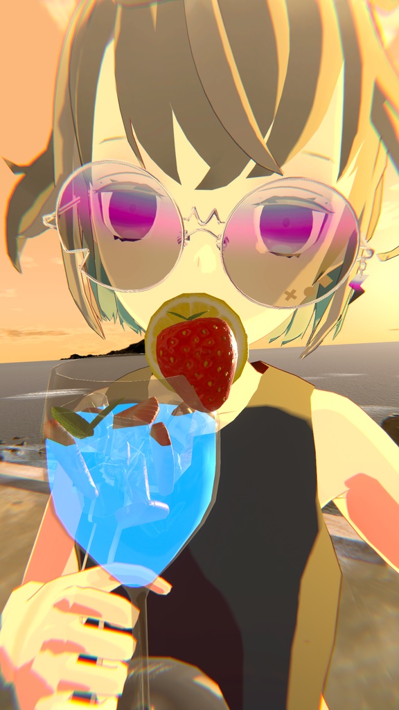 【VRChat想定】サンダーめがね⚡