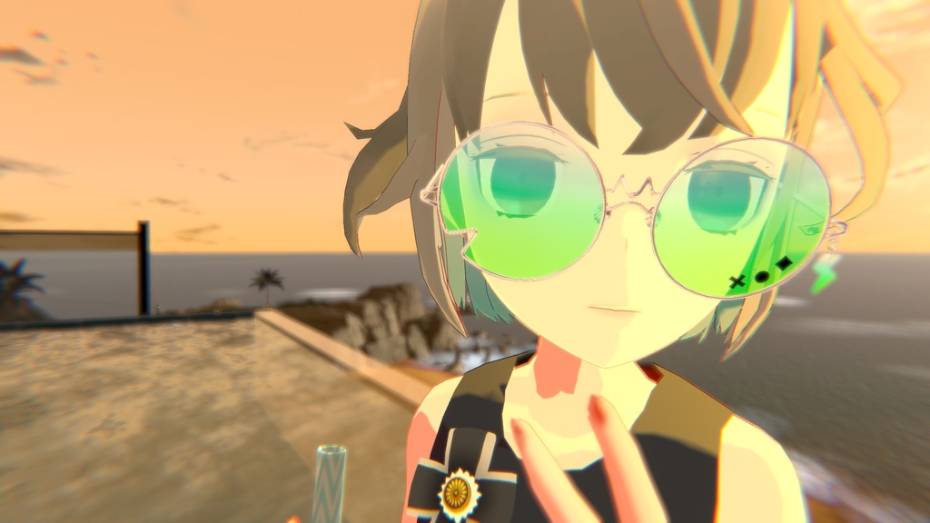【VRChat想定】サンダーめがね⚡