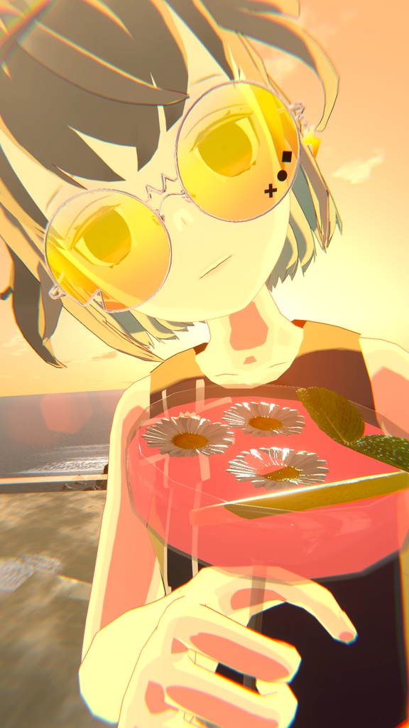 【VRChat想定】サンダーめがね⚡