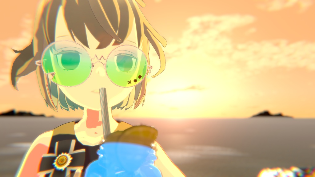 【VRChat想定】サンダーめがね⚡