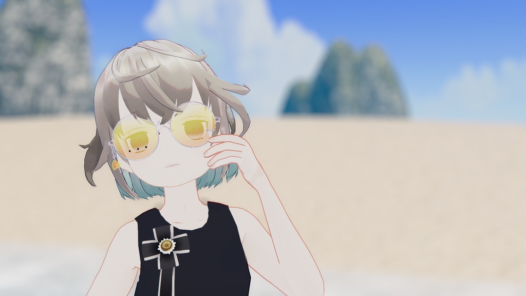 【VRChat想定】スイカめがね🍉