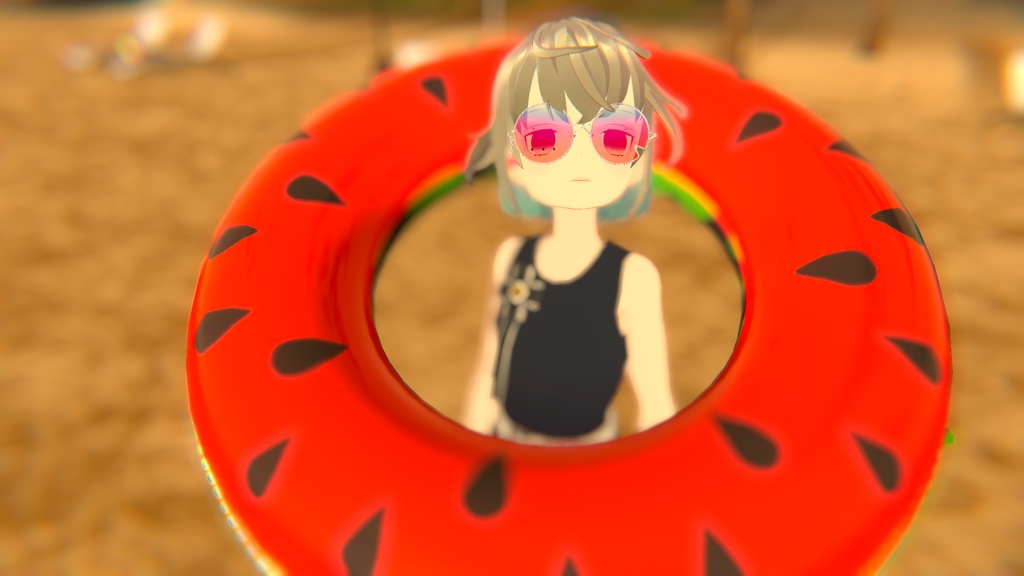 【VRChat想定】スイカめがね🍉