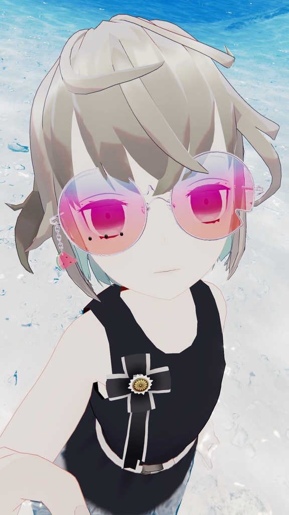 【VRChat想定】スイカめがね🍉