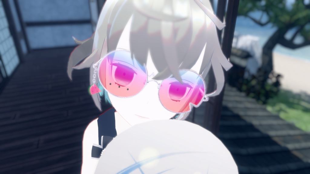 【VRChat想定】スイカめがね🍉