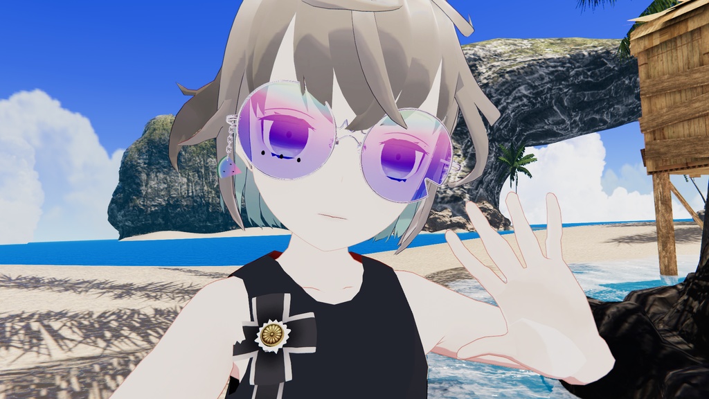 【VRChat想定】スイカめがね🍉