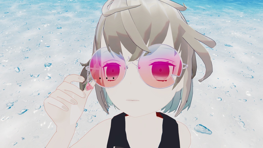 【VRChat想定】スイカめがね🍉