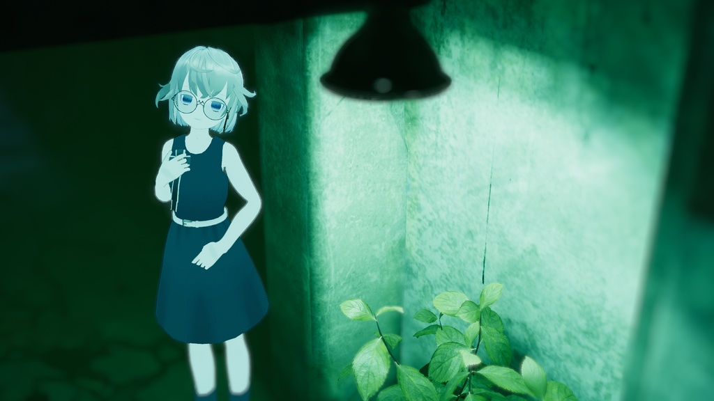 【VRChat想定】リボンめがね🎀