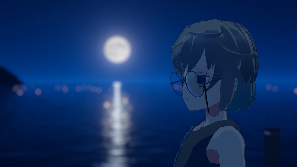 【VRChat想定】リボンめがね🎀