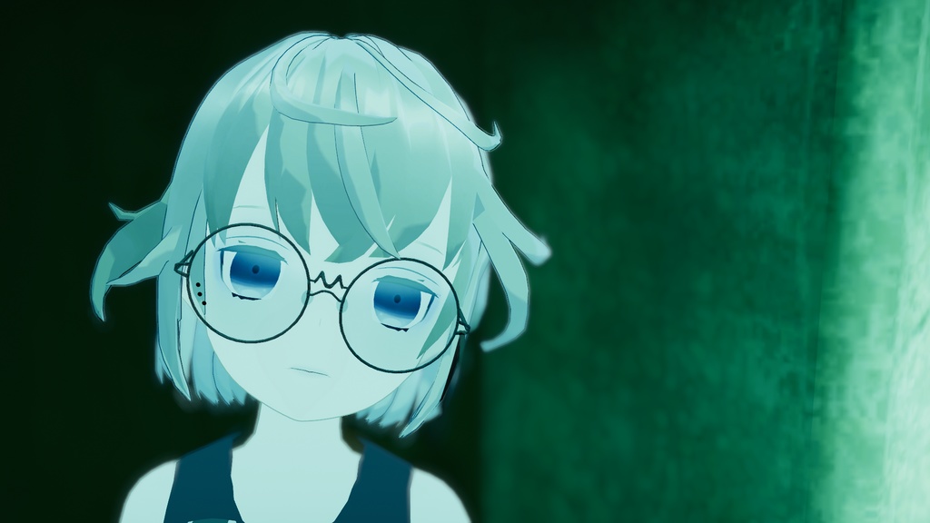 【VRChat想定】リボンめがね🎀