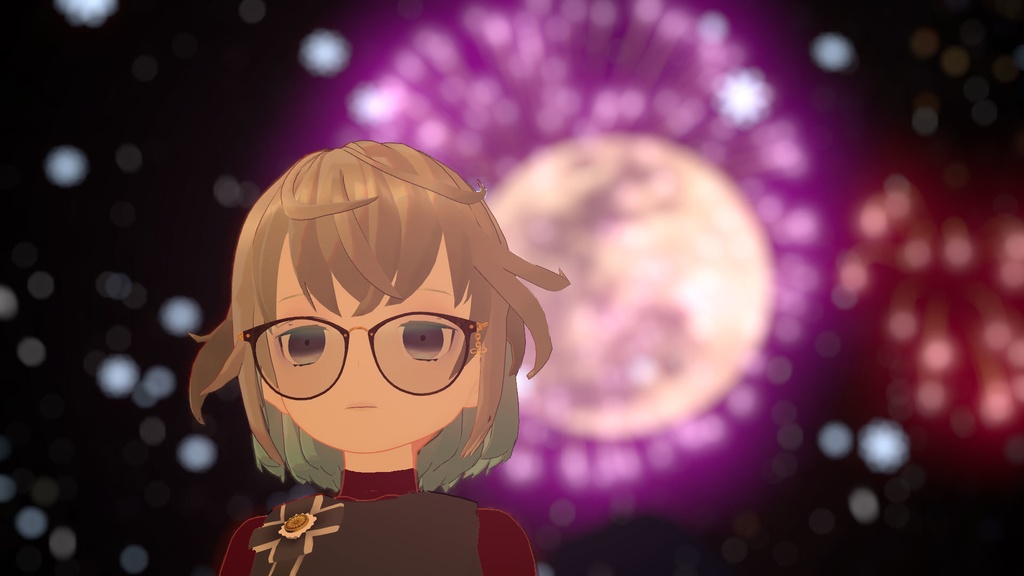 【VRC想定】冬のべっこうめがね