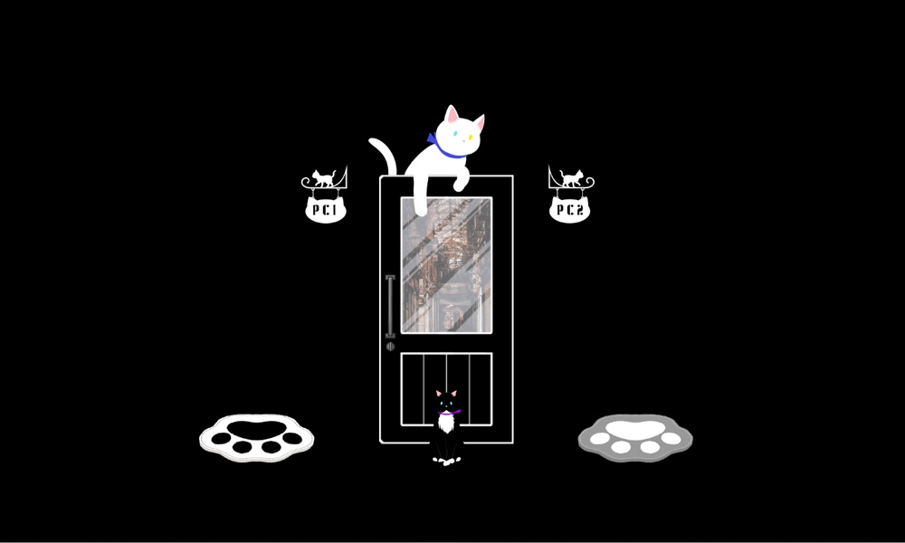 【ユドナリウム/ココフォリアzip】猫の店ルームデータ|APNG素材