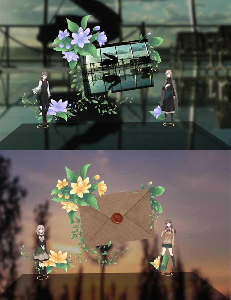 【ユドナリウム/ココフォリアzip】生花の便り・ルームデータ|APNG素材