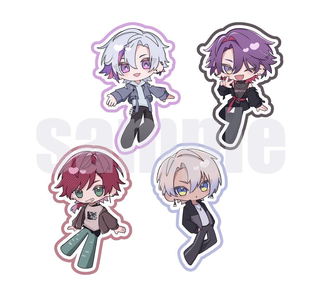 【非公式】2時だとか アクリルスタンド+ステッカー