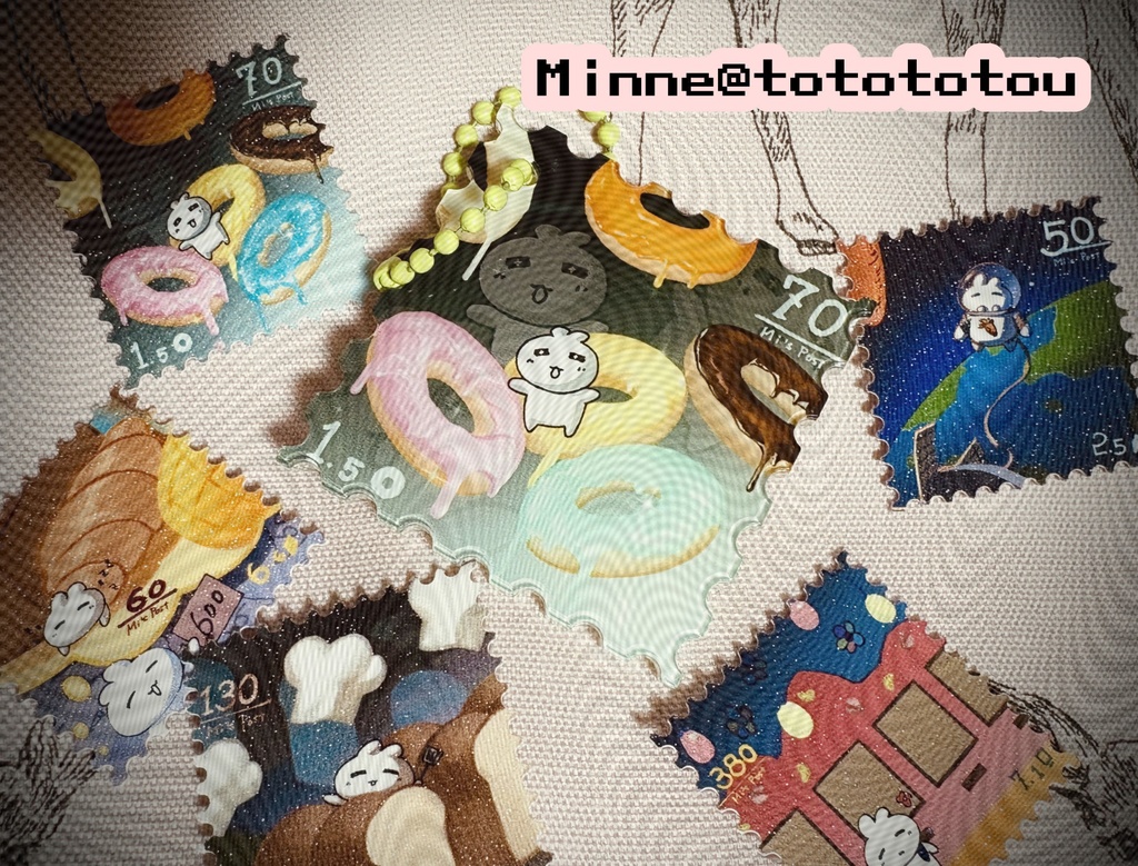 Record of me. ドーナツのキーホルダー