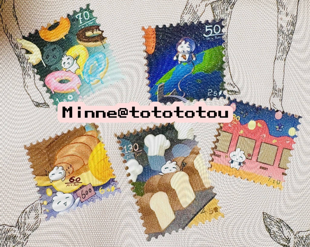 Record of me. キラキラステッカー5枚セット（小）