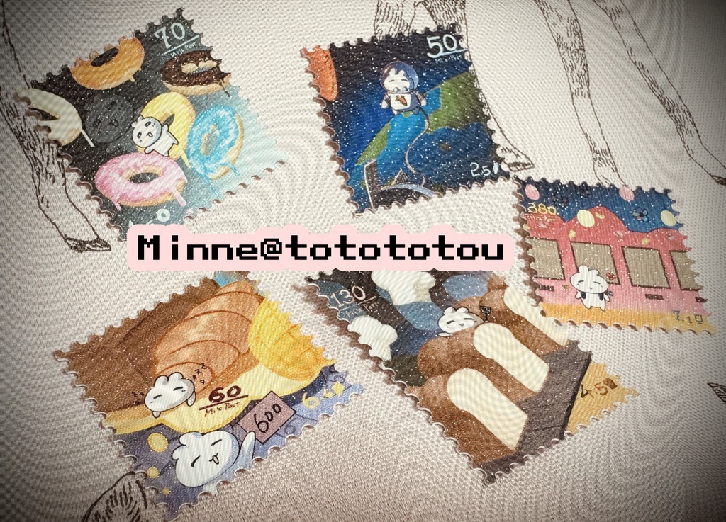 Record of me. キラキラステッカー5枚セット（大）