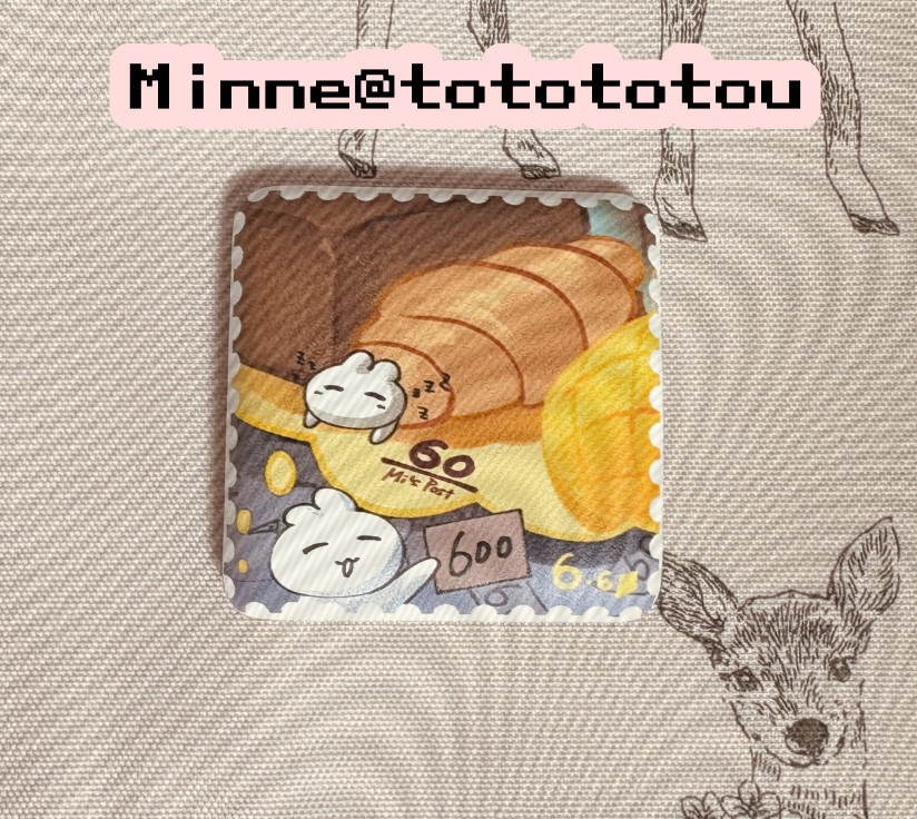 Record of me. 柔らか～いパンのぷにぷに缶バッジ