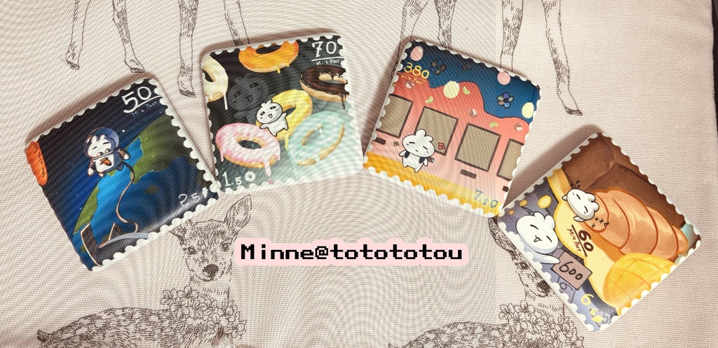 Record of me. 柔らか~いぷにぷに缶バッジセット(全四種類入り)