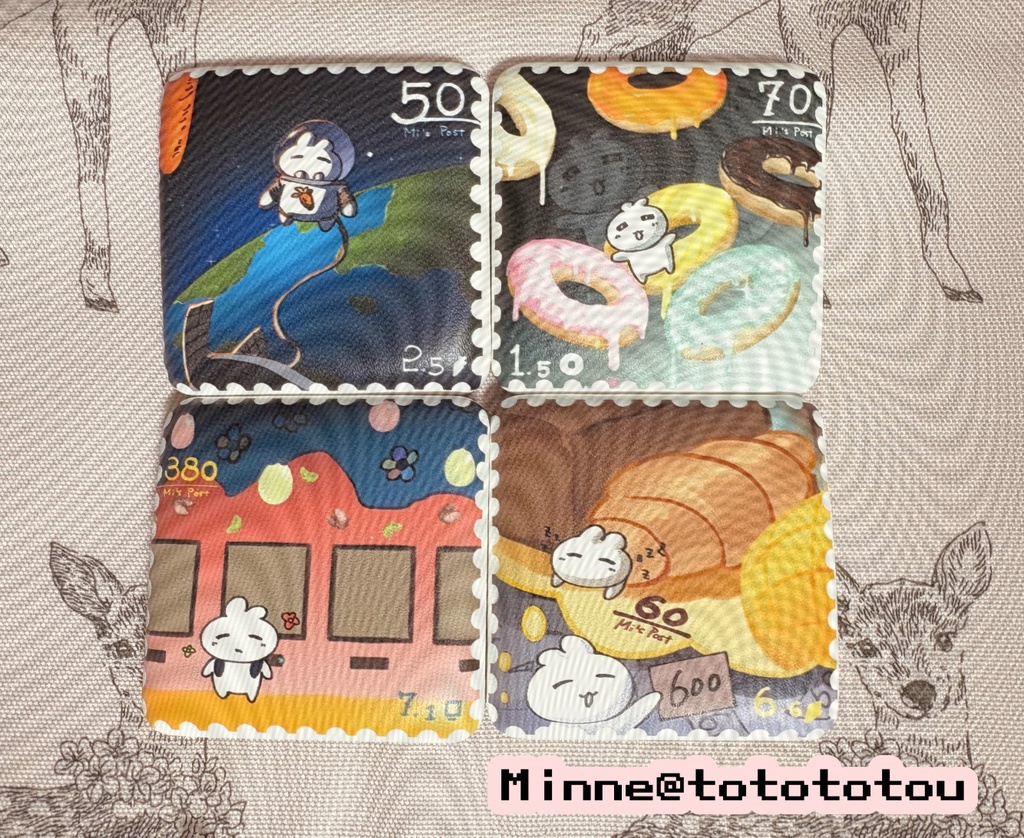 Record of me. 柔らか~いぷにぷに缶バッジセット(全四種類入り)