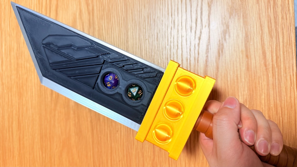 FFVII バスターソード 風 TRPG用 ダイス収納ケース 3Dプリント品