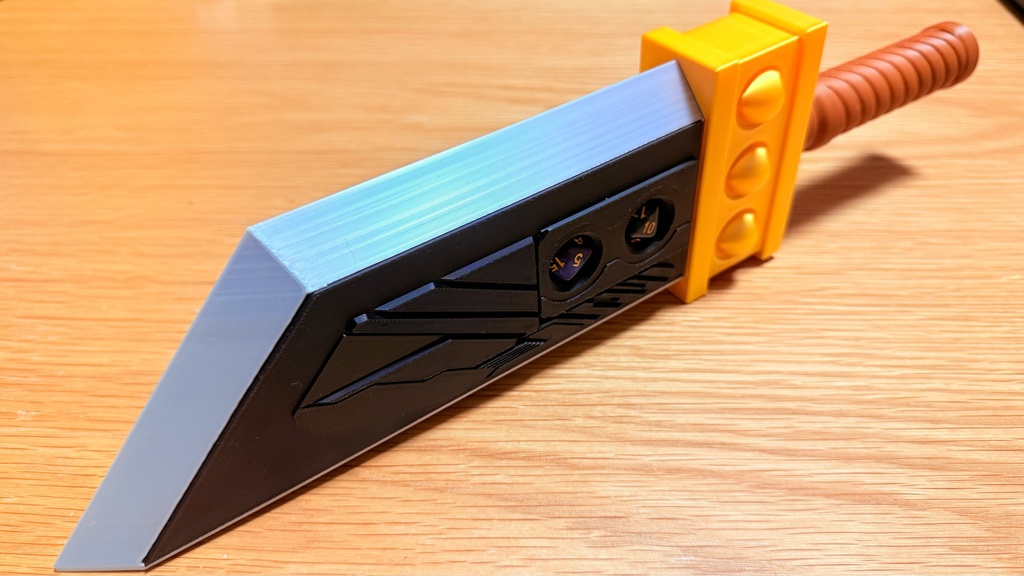 FFVII バスターソード 風 TRPG用 ダイス収納ケース 3Dプリント品