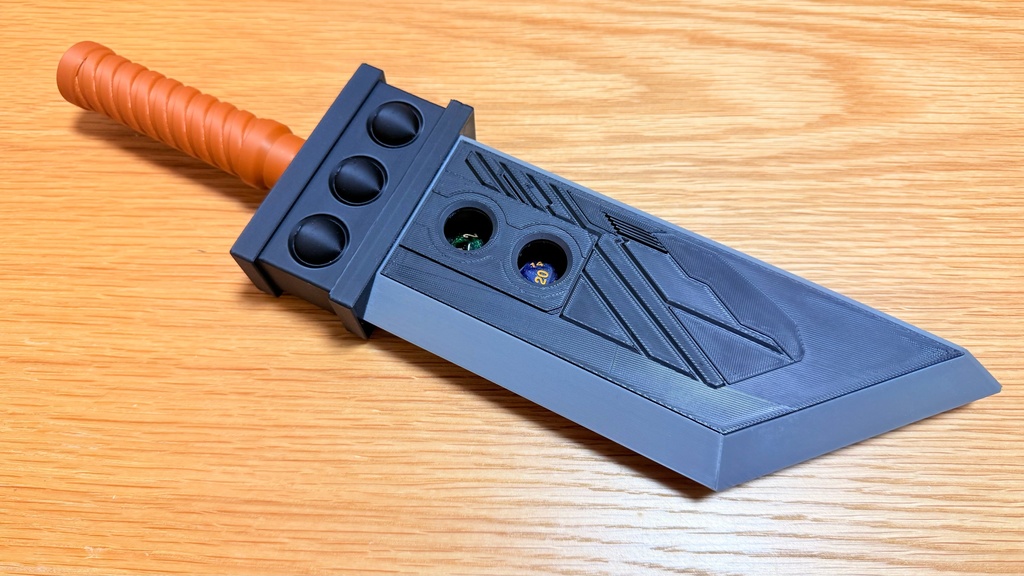 FFVII バスターソード 風 TRPG用 ダイス収納ケース 3Dプリント品