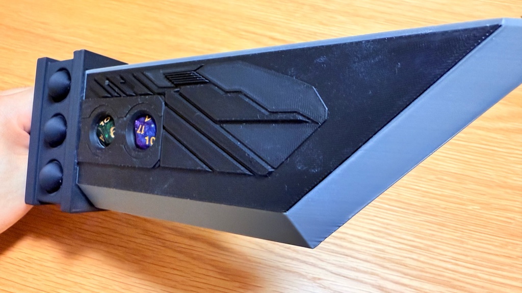 FFVII バスターソード 風 TRPG用 ダイス収納ケース 3Dプリント品