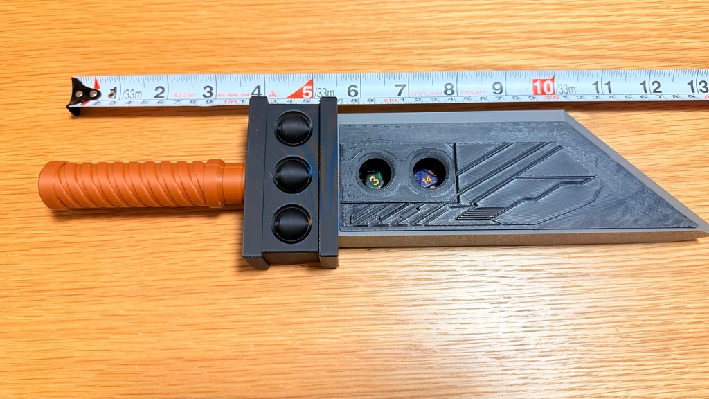 FFVII バスターソード 風 TRPG用 ダイス収納ケース 3Dプリント品