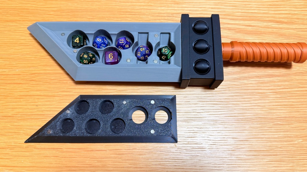 FFVII バスターソード 風 TRPG用 ダイス収納ケース 3Dプリント品