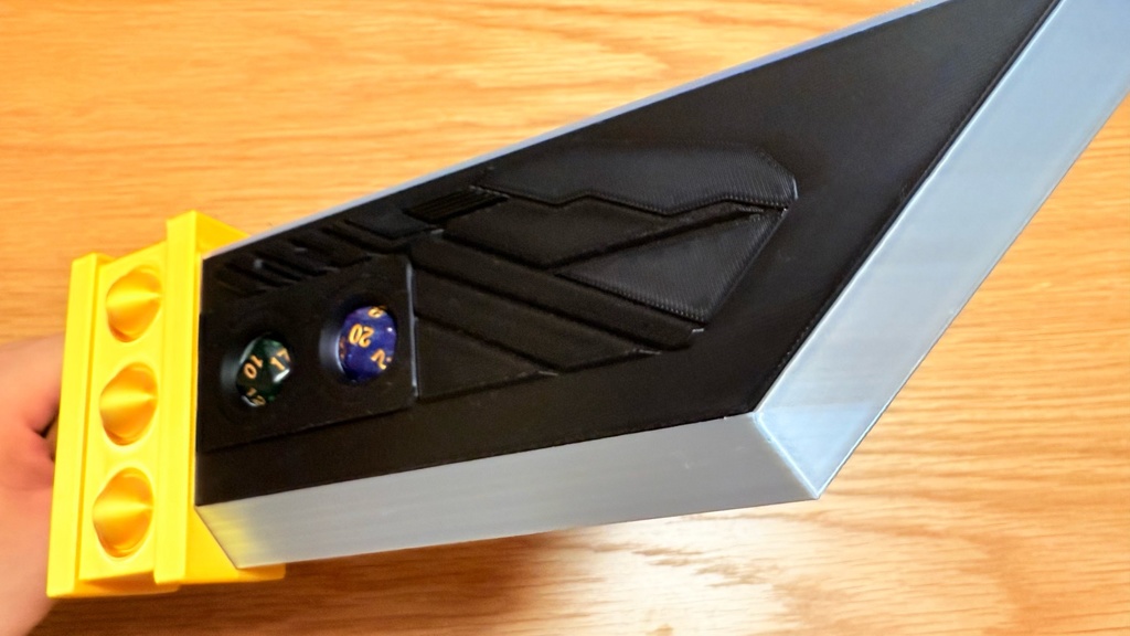 FFVII バスターソード 風 TRPG用 ダイス収納ケース 3Dプリント品