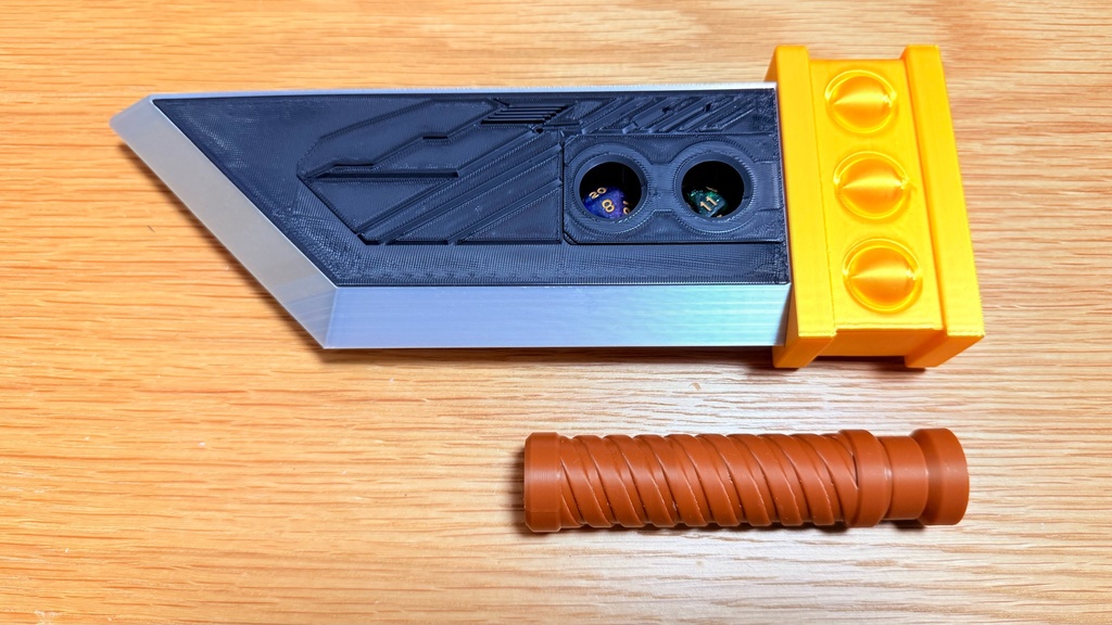FFVII バスターソード 風 TRPG用 ダイス収納ケース 3Dプリント品