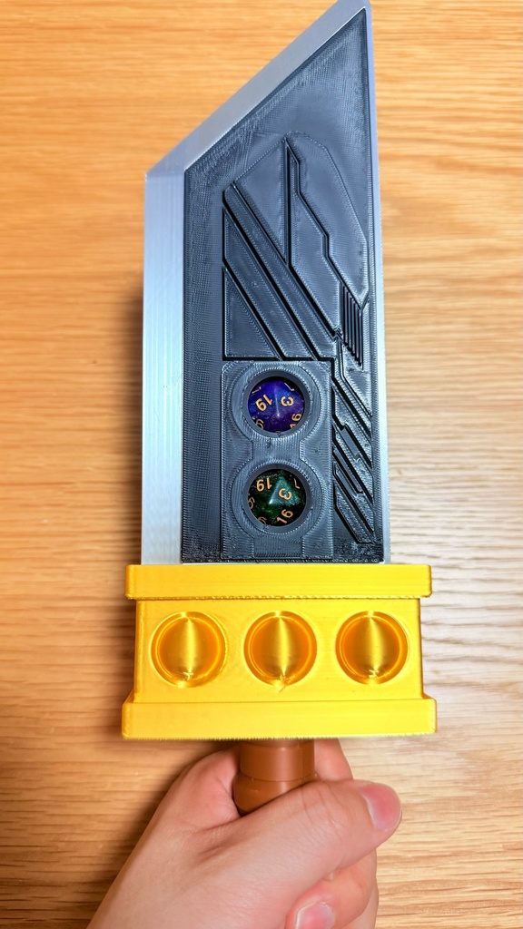 FFVII バスターソード 風 TRPG用 ダイス収納ケース 3Dプリント品