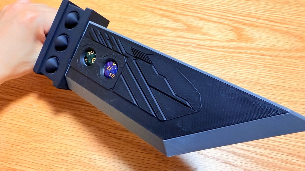 FFVII バスターソード 風 TRPG用 ダイス収納ケース 3Dプリント品
