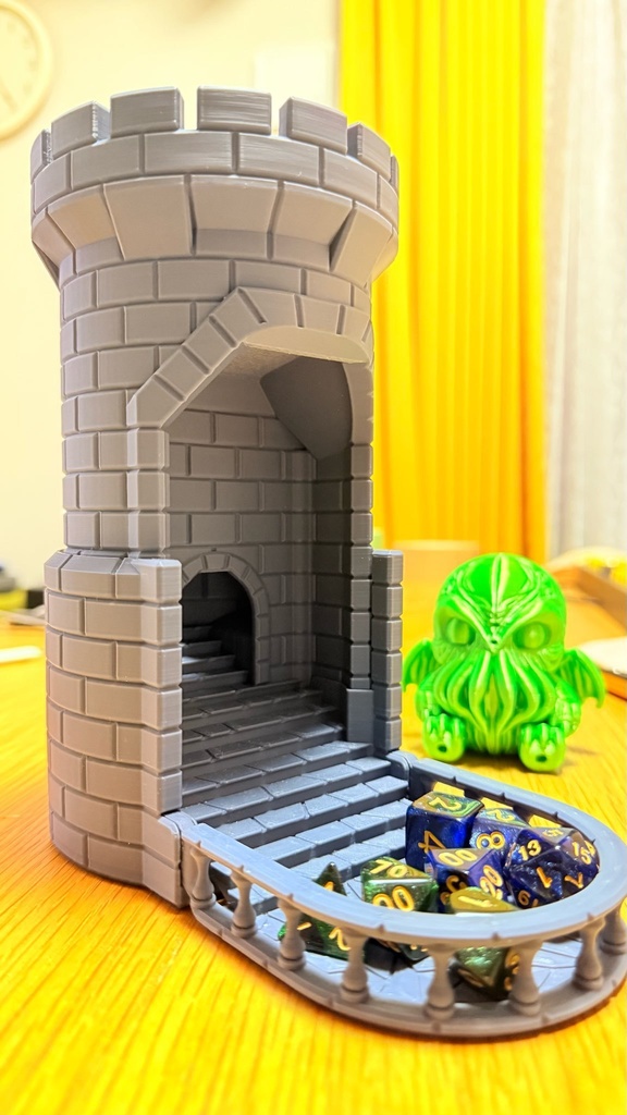簡単リロール ダイスタワー ボードゲーム用 3Dプリント品