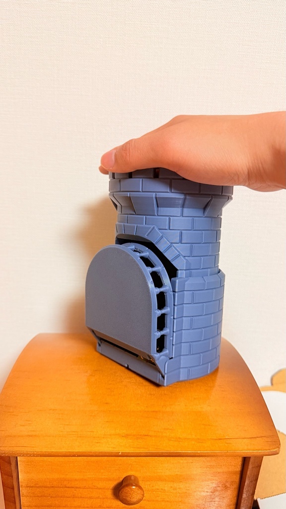 簡単リロール ダイスタワー | ボードゲーム用 | 3Dプリント品