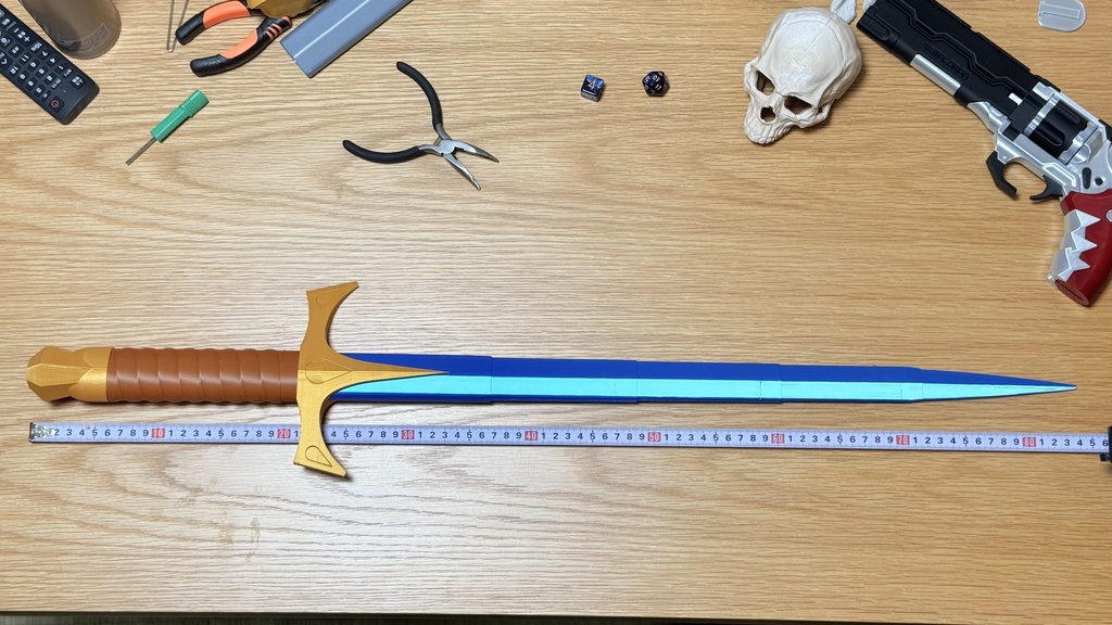 ファンタジー風 騎士剣|収納ギミック|カスタム対応|3Dプリント品|コスプレ