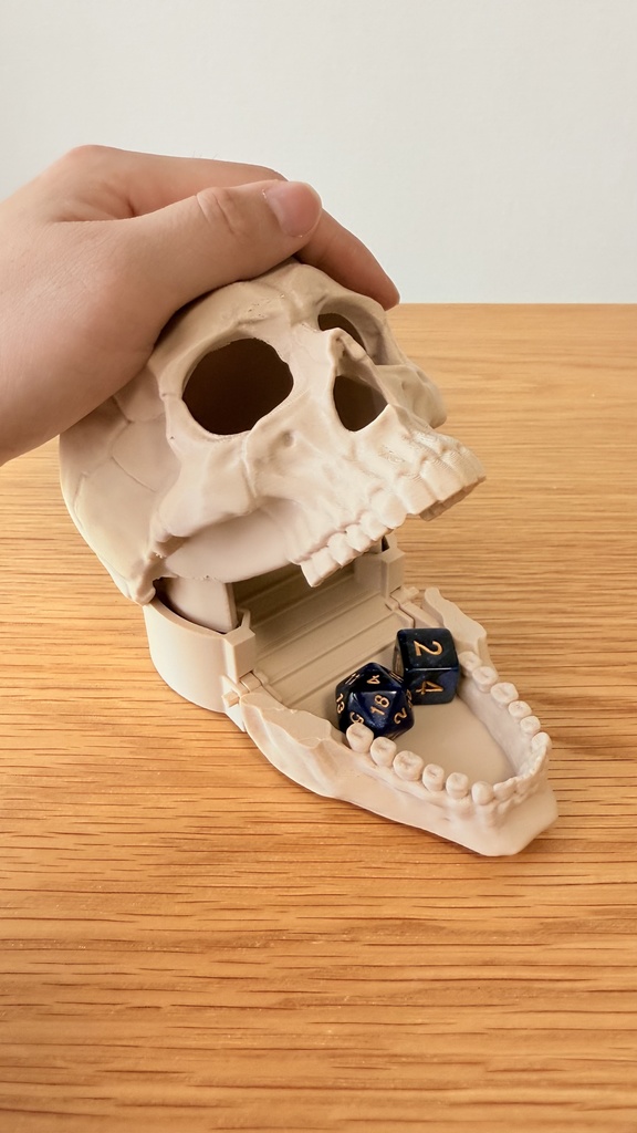 簡単リロール ダイスタワー｜スカル｜ボードゲーム用｜3Dプリント品