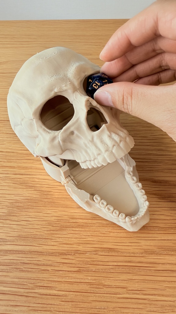 簡単リロール ダイスタワー|スカル|ボードゲーム用|3Dプリント品