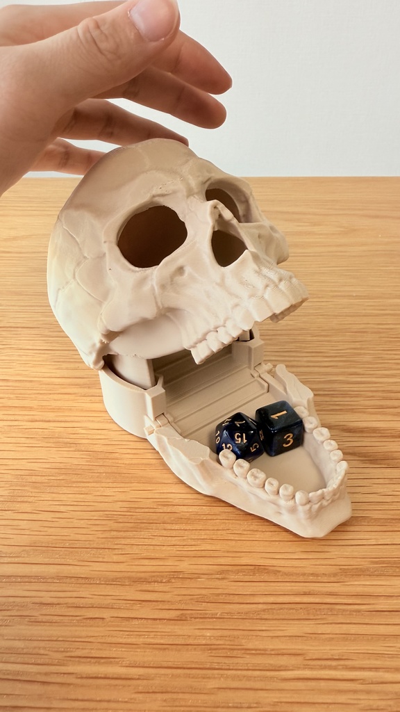 簡単リロール ダイスタワー|スカル|ボードゲーム用|3Dプリント品