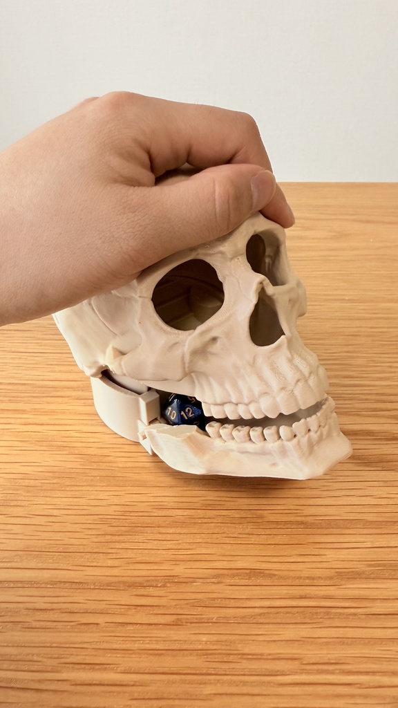 簡単リロール ダイスタワー|スカル|ボードゲーム用|3Dプリント品