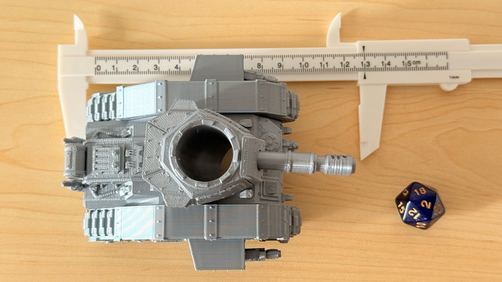 戦車型 ダイスタワー|ミリタリー風|TRPG|ボードゲーム|3Dプリント品