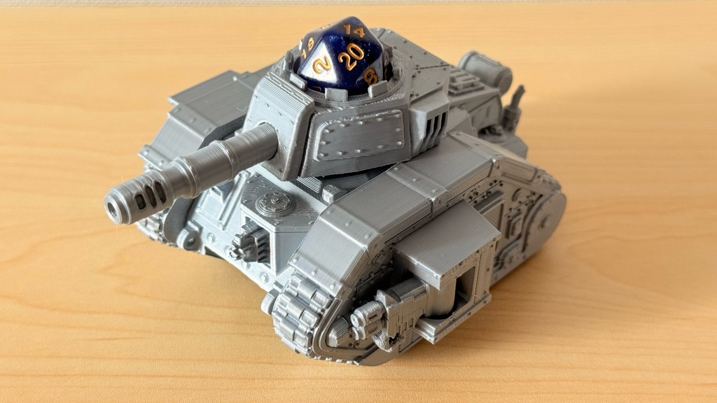 戦車型 ダイスタワー|ミリタリー風|TRPG|ボードゲーム|3Dプリント品