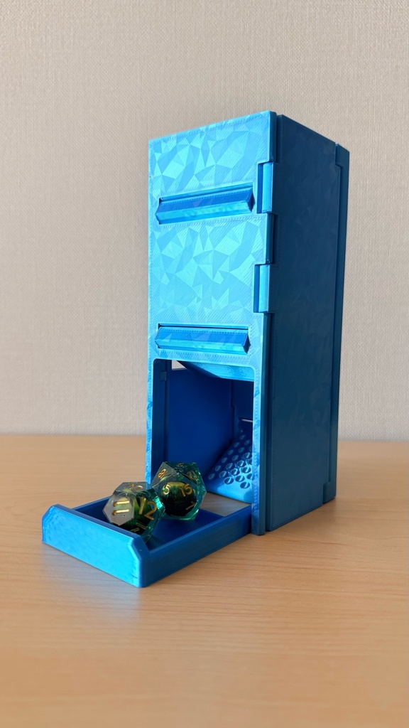 超薄型 ダイスタワー｜折りたたみ収納｜TRPG｜ボードゲーム用｜3Dプリント品