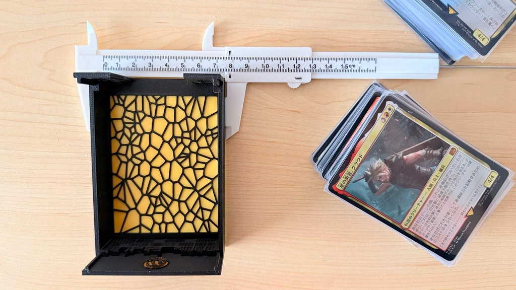 TCG デッキケース|墓地&ライブラリー兼用|中世ゴシック風|簡易塗装済み
