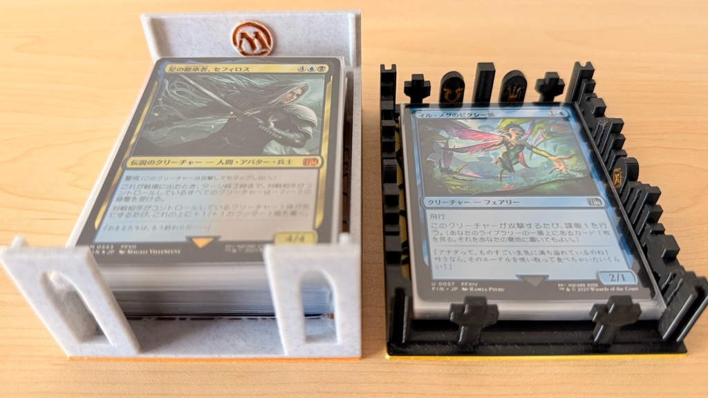 TCG デッキケース|墓地&ライブラリー兼用|中世ゴシック風|簡易塗装済み