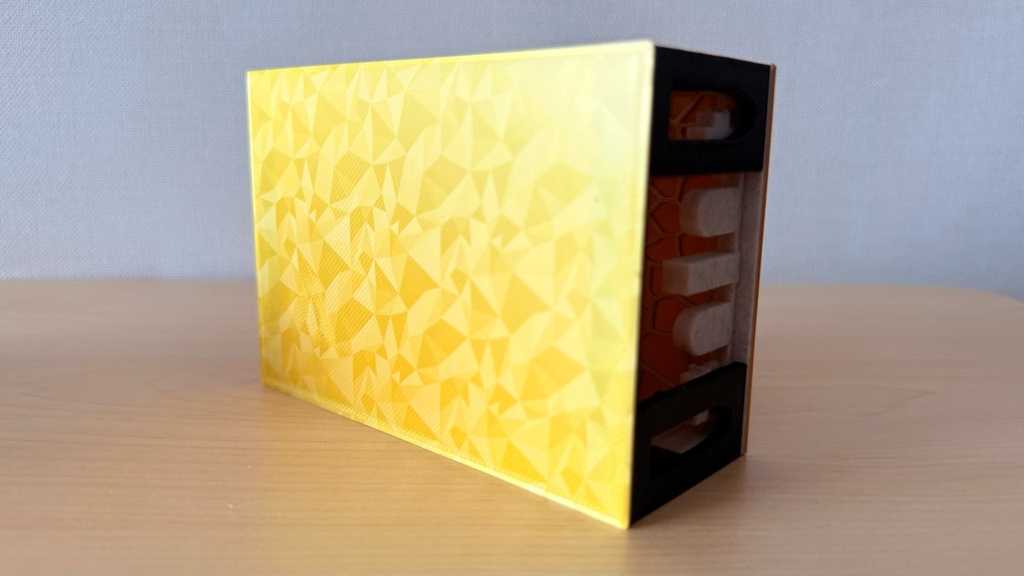 TCG デッキケース|墓地&ライブラリー兼用|中世ゴシック風|簡易塗装済み