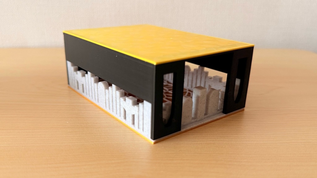 TCG デッキケース|墓地&ライブラリー兼用|中世ゴシック風|簡易塗装済み