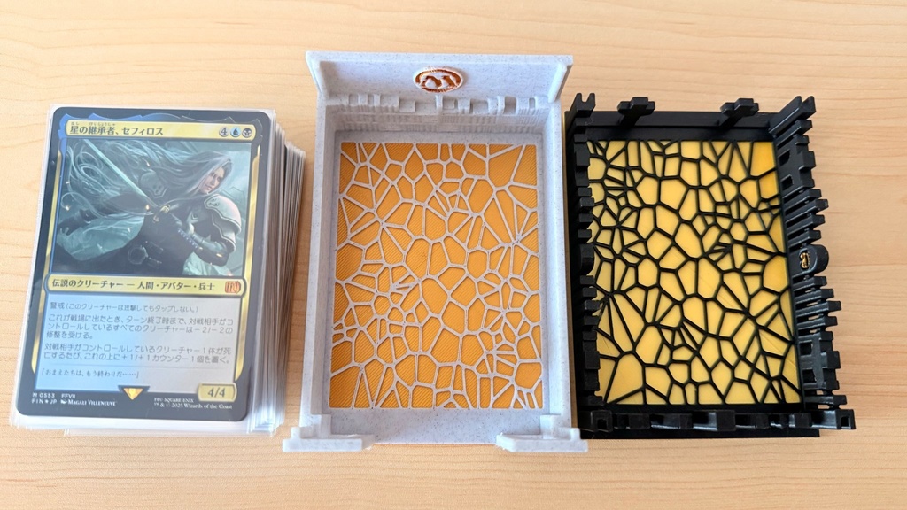 TCG デッキケース|墓地&ライブラリー兼用|中世ゴシック風|簡易塗装済み