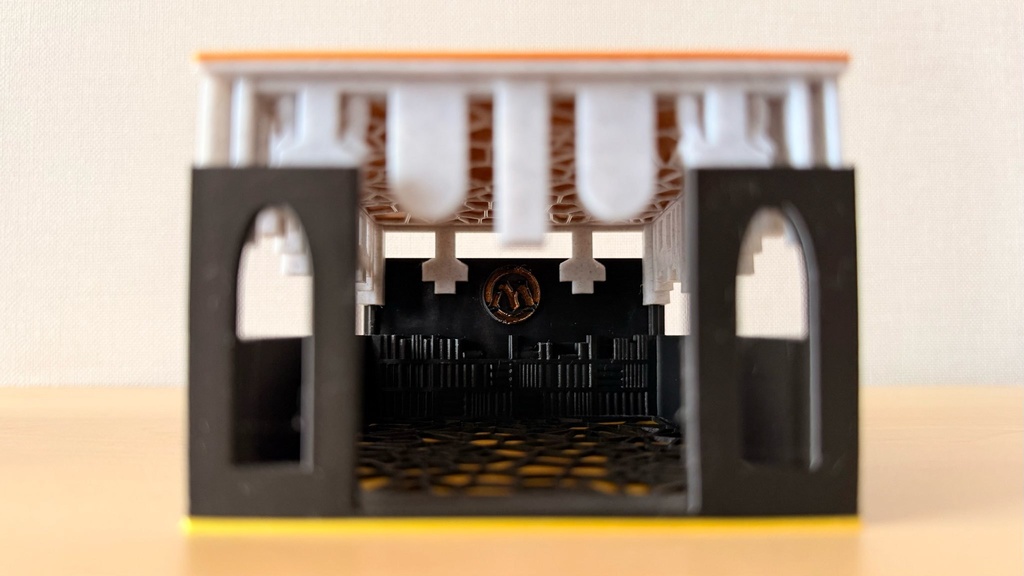 TCG デッキケース|墓地&ライブラリー兼用|中世ゴシック風|簡易塗装済み