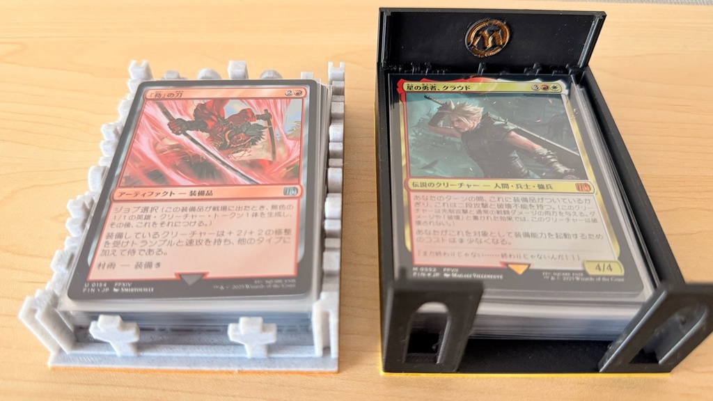 TCG デッキケース|墓地&ライブラリー兼用|中世ゴシック風|簡易塗装済み